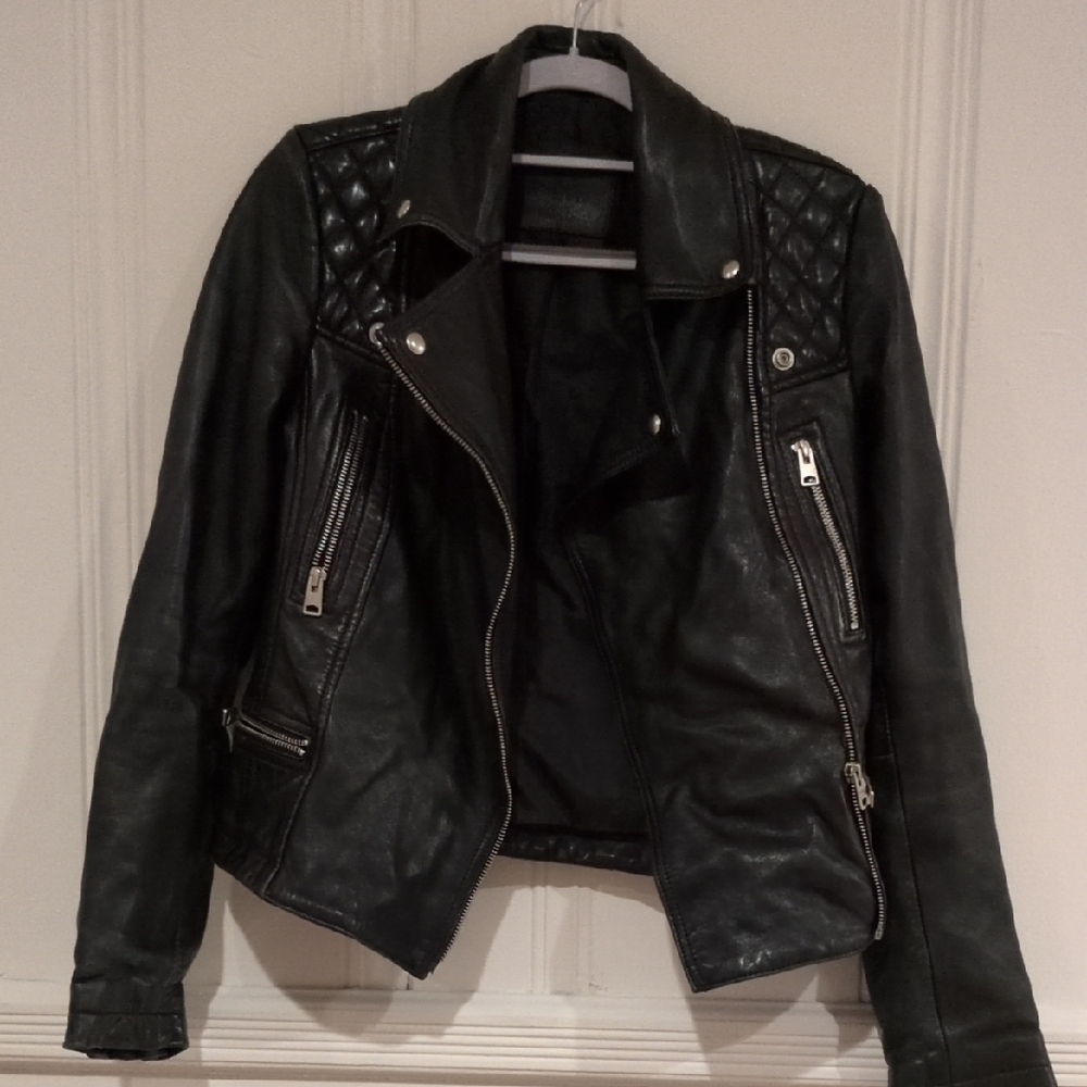 All Saints Leather Biker Jacket